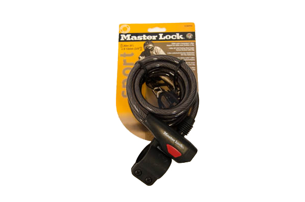 MasterLock spirálový zámek s držákem-clip