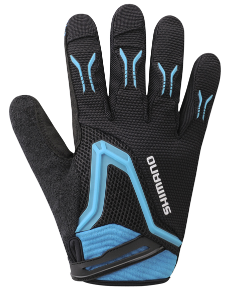 SHIMANO FREERIDE rukavice, černá/ modrá, M