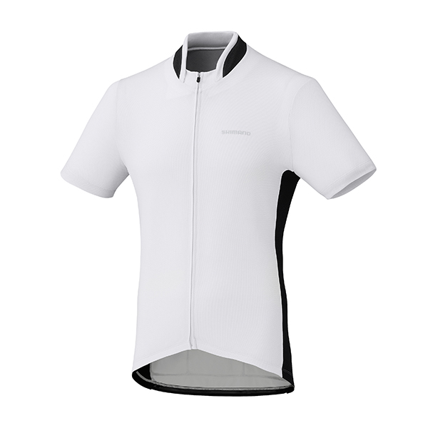 SHIMANO dres, celopropínací, bílá, M