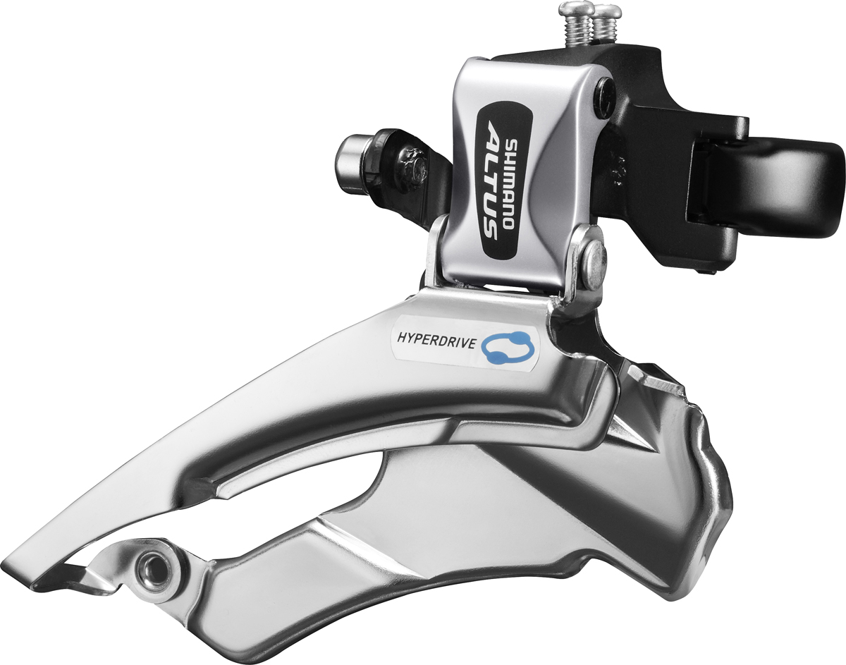 SHIMANO přesmykač ALTUS FD-M313 MTB pro 3x8/7 obj. 34,9/31,8 + 28,6 Down-swing dual pull 42/48 z