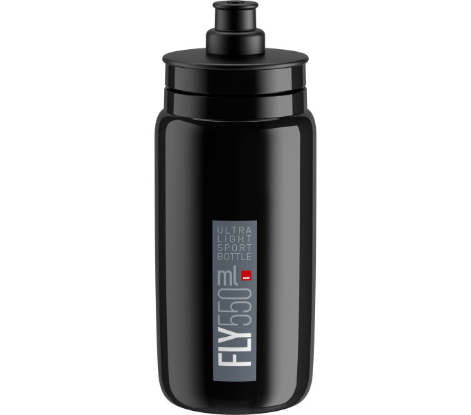 ELITE láhev FLY 22' černá/šedé logo, 550 ml