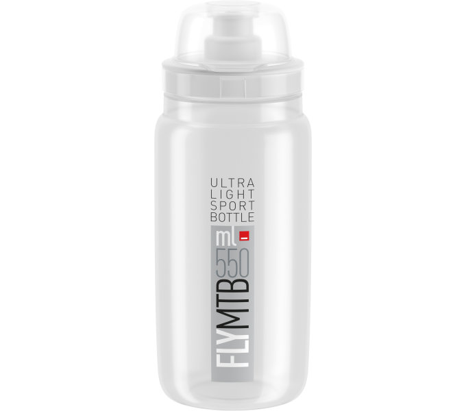 ELITE láhev FLY MTB 22' čirá/šedé logo, 550 ml