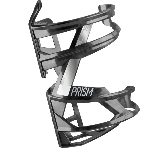 ELITE košík PRISM RIGHT Carbon černý lesklý/bílý