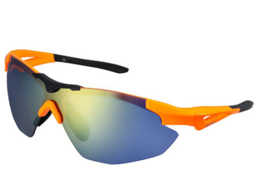 SHIMANO brýle S40R, Neonoranžová/černá, skla kouřová oranžová zrcadlová