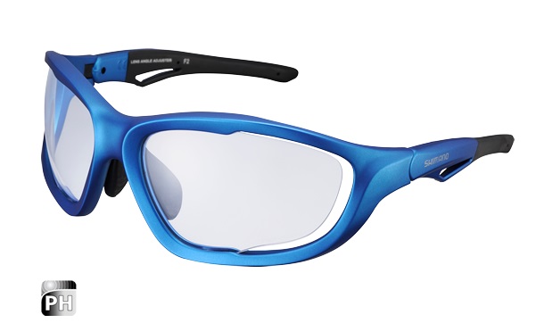 SHIMANO brýle S60X-PH, modrá/černá, skla fotochromatická čirá