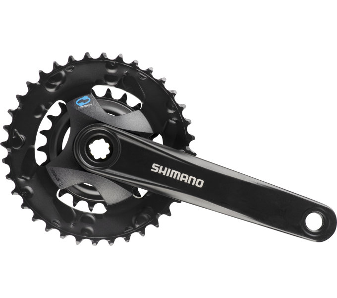 SHIMANO kliky ALTUS FC-M315 4hran 2x7/8 170 mm 36x22z černé bez krytu bal