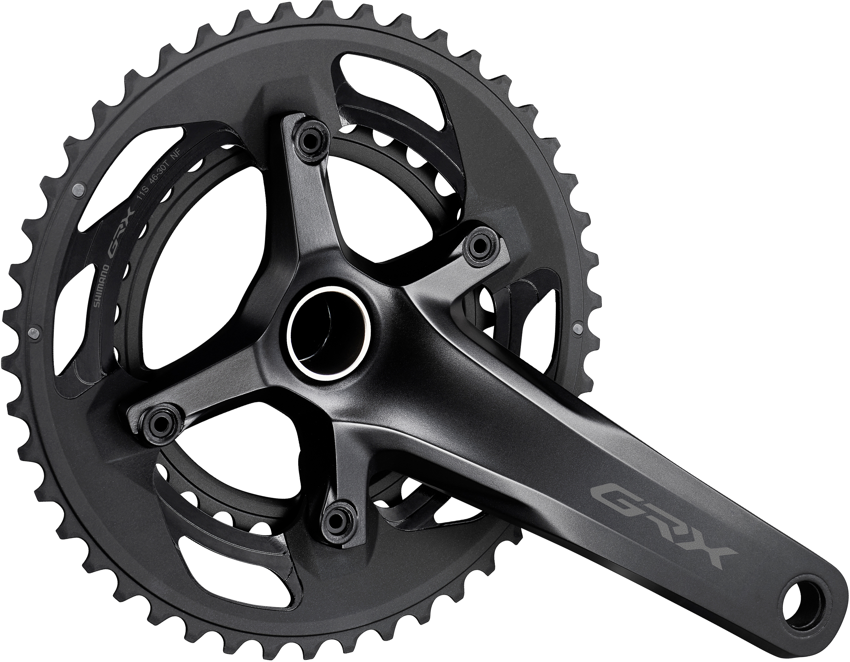 SHIMANO kliky GRX FC-RX600-11 integr.klika 2x11 165 mm 46x30z bez BB misek bal