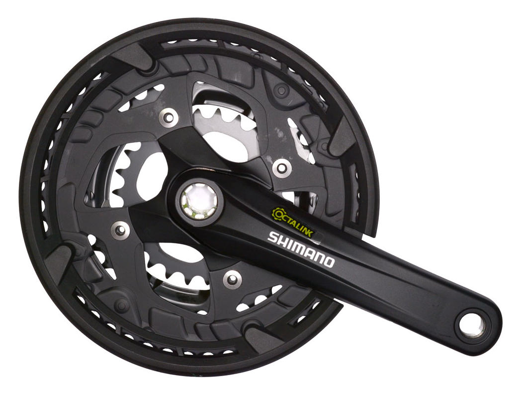 SHIMANO kliky ALIVIO FC-T4010-T oktalink 3x9 175 mm 48x36x26z s krytem černé