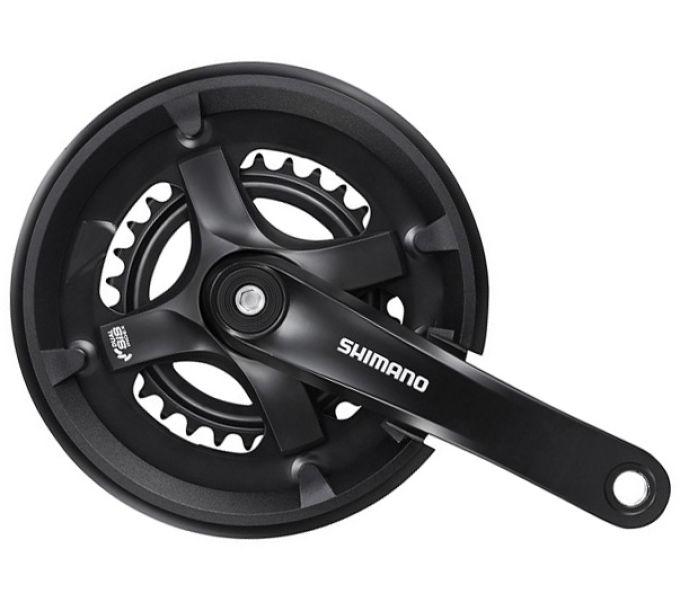SHIMANO kliky TOURNEY FC-TY5012 4hran 2x7/8 170 mm 46x30z černé s krytem bal