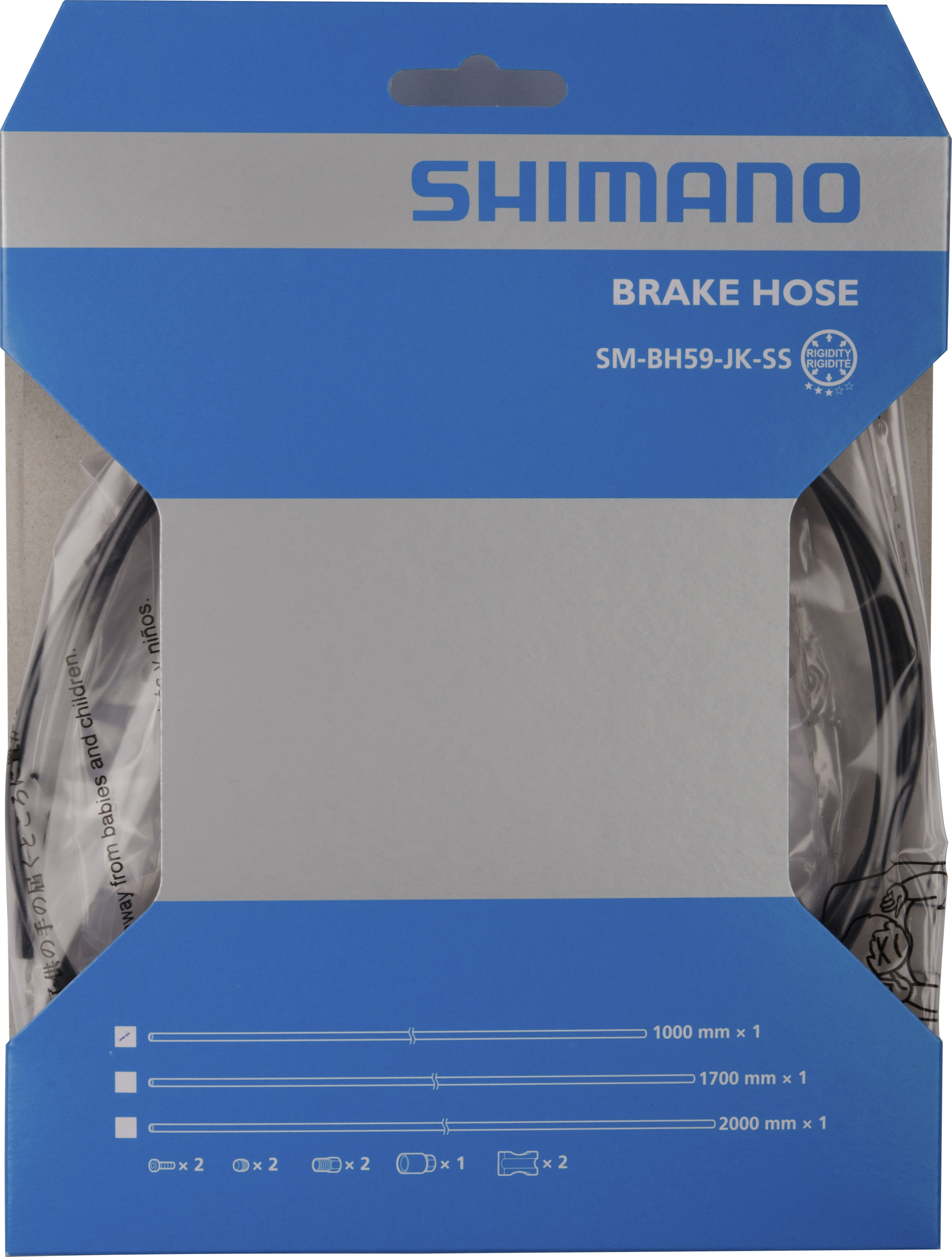 SHIMANO brzdová hadička SM-BH59-JK 1000 mm set pro DiscBrzdy, černá