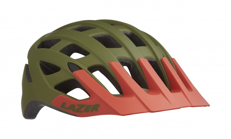 LAZER přilba Roller CE/ matná khaki oranžová M