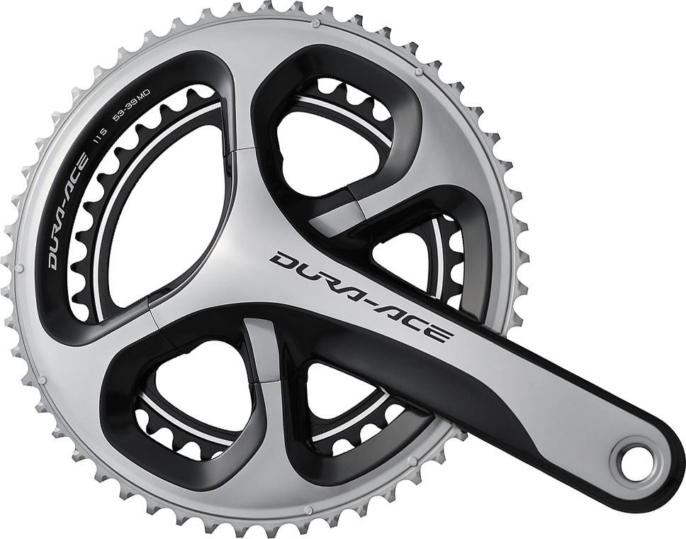 SHIMANO kliky DURA-ACE FC-9000 integr.klika 2x11 175 mm 53x39z bez BB misek