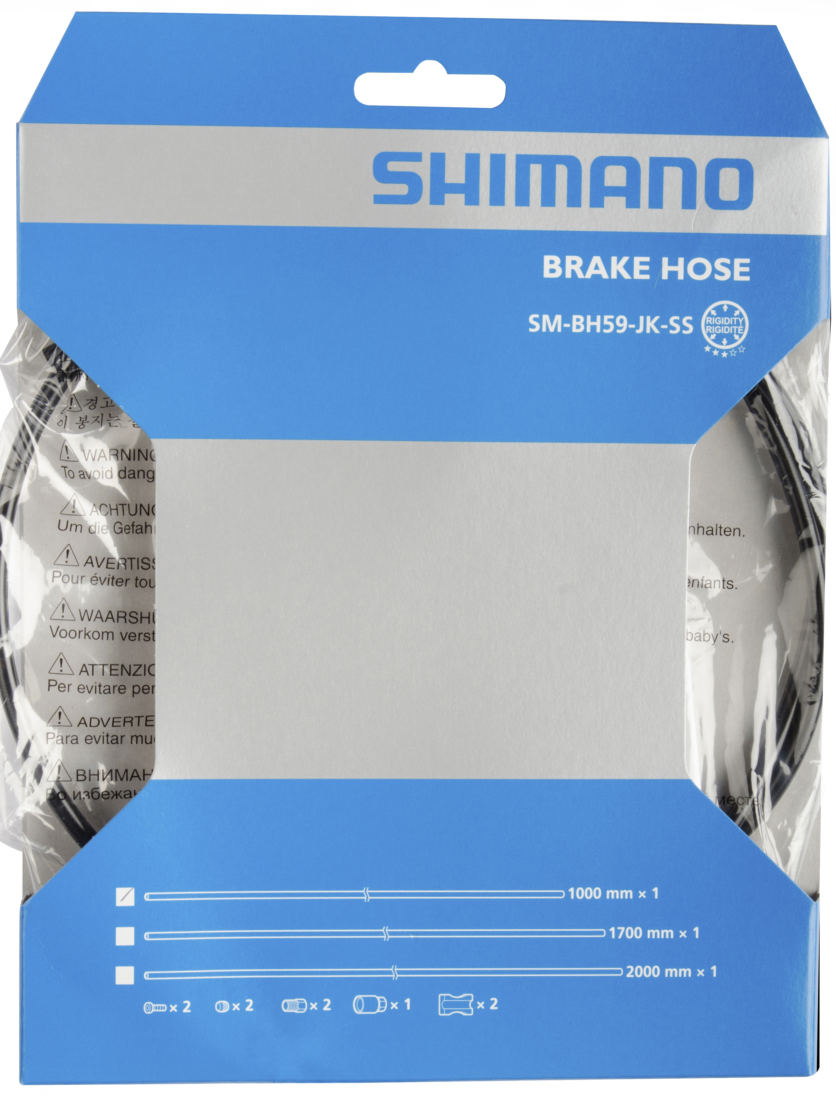 SHIMANO brzdová hadička 1000mm pro SM-BH59-JK-SS, černá