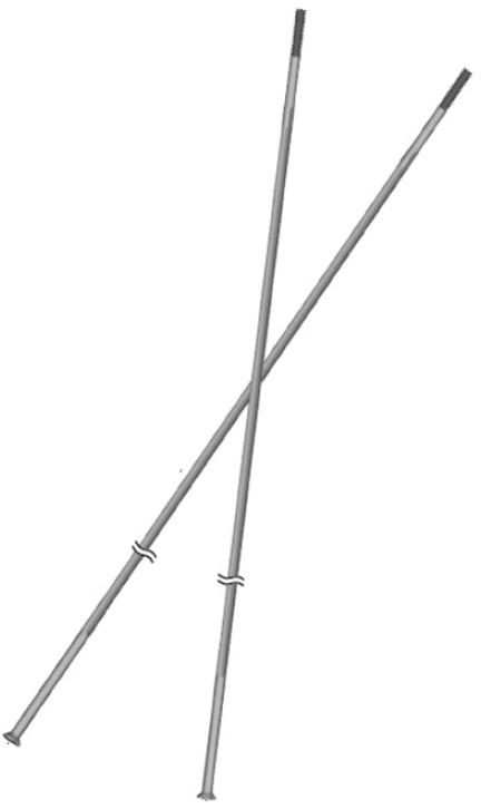 SHIMANO špice na WH-R500-A-R zadní 286mm
