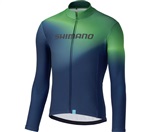 SHIMANO TEAM dres dlouhý rukáv, zelená