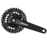 SHIMANO kliky ALTUS FC-M315 4hran 2x7/8 175 mm 36x22z černé bez krytu bal