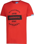 SHIMANO GRAPHIC TEE tričko, pánské, červená, M