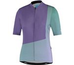 SHIMANO SUMIRE dres krátký rukáv, dámský, fialová/zelená, M