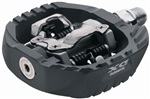 SHIMANO pedály MTB ostatní PD-M647 SPD zarážky SM-SH51 bez odrazek stříbrné