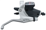 SHIMANO řad/brzd páčka ALIVIO ST-M410 pár 3 x 8 rychl pro V-brz stříbrná 2 prst