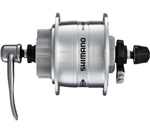 SHIMANO dynamo nába DH-3D32 3 W 6 šroubů, 36 děr, (rychloupínák), stříbrná bal