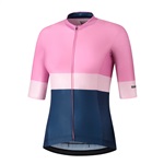 SHIMANO dámský YURI dres krátký rukáv, Růžová/Námořní, M