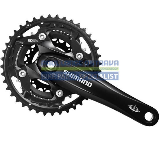 SHIMANO kliky DEORE FC-M523 oktalink 3x10 175 mm 40x30x22z bez krytu stříbrné