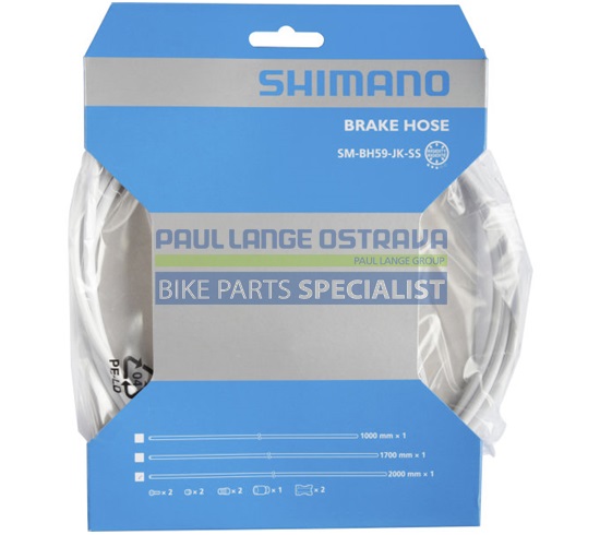 SHIMANO brzdová hadička SM-BH59-JK 1000 mm set pro DiscBrzdy,bílá