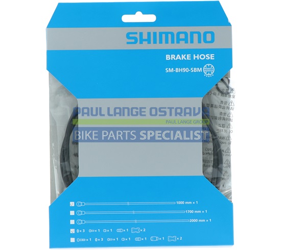 SHIMANO brzdová hadice MTB SM-BH90-SBMLL XTR(M9120)/XT(M8100/8120)/SLX(M7100/7120) 1000 mm černá bal