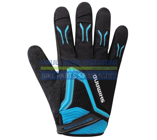 SHIMANO FREERIDE rukavice, černá/ modrá, XXL