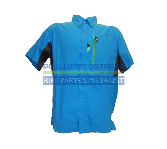 SHIMANO Button Up košile, lightning modrá-MC1, L