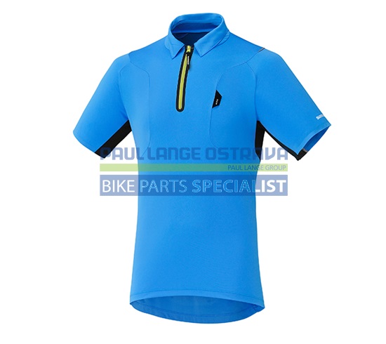 SHIMANO dres polo, lightning modrá