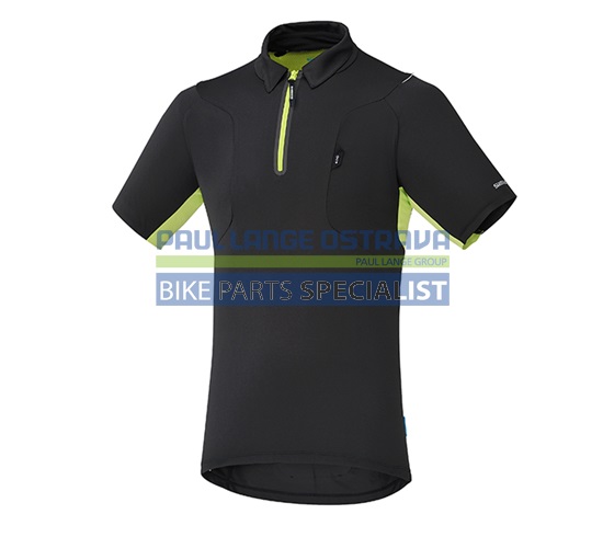 SHIMANO dres polo, černá