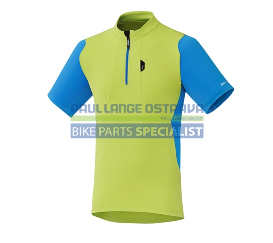 SHIMANO Touring Jersey, Electric Green, L