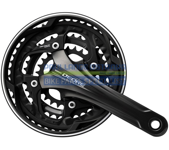 SHIMANO kliky DEORE FC-T611 integr.klika 3x10 175 mm 48x36x26z +BB misky s krytem černé