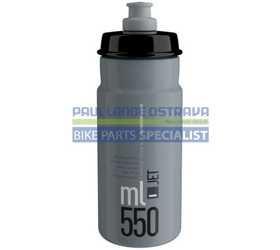 ELITE láhev JET 24&#39; šedá/černé logo 550 ml