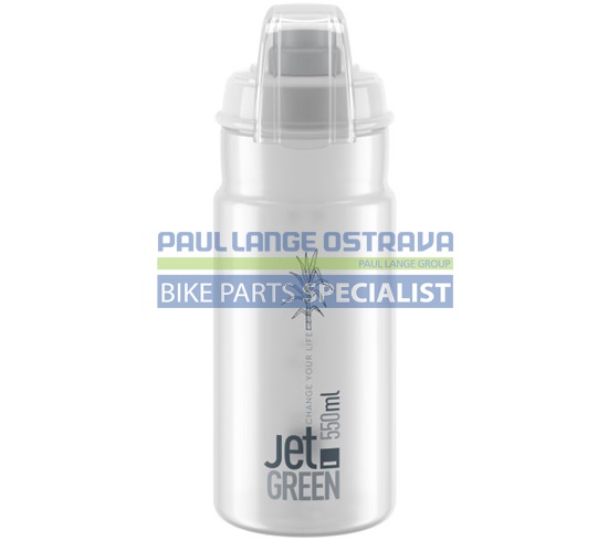 ELITE láhev JET GREEN PLUS 23&#39; čirá/šedé logo 550 ml