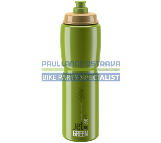 ELITE láhev JET GREEN 22&#39; bílé logo 950 ml