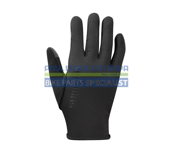 SHIMANO WINDBREAK RACE rukavice (10-15°C), černá, L
