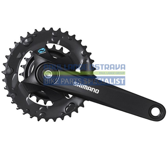 SHIMANO kliky ALTUS FC-M315 4hran 2x7/8 175 mm 36x22z černé bez krytu bal