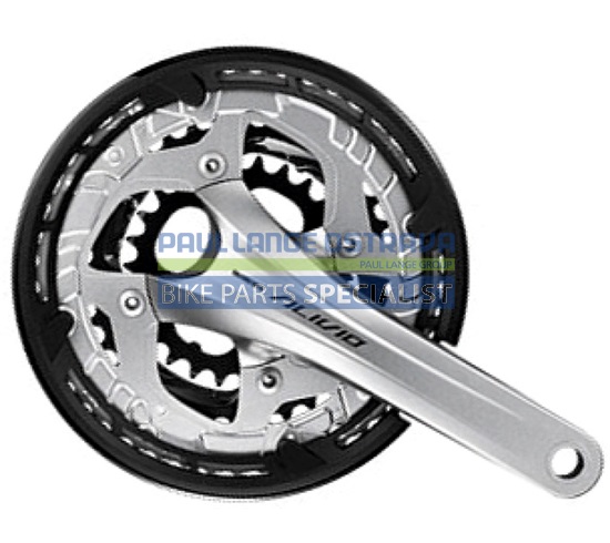 SHIMANO kliky ALIVIO FC-T4060 integr.klika 3x9 165 mm 44x32x22z bez BB misek s krytem černé