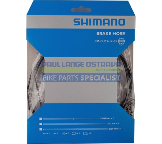 SHIMANO brzdová hadička SM-BH59-JK 1700 mm set pro DiscBrzdy, černá