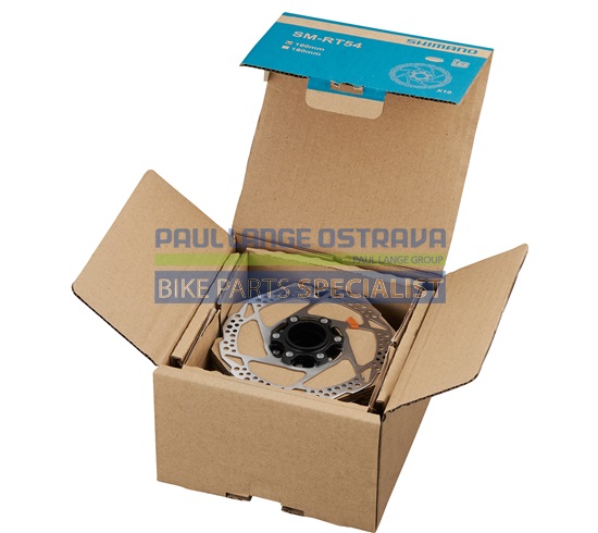 SHIMANO brzdový kotuč DEORE SM-RT54 center lock 180 mm bez lock ring pouze pro resin des. set 10 ks