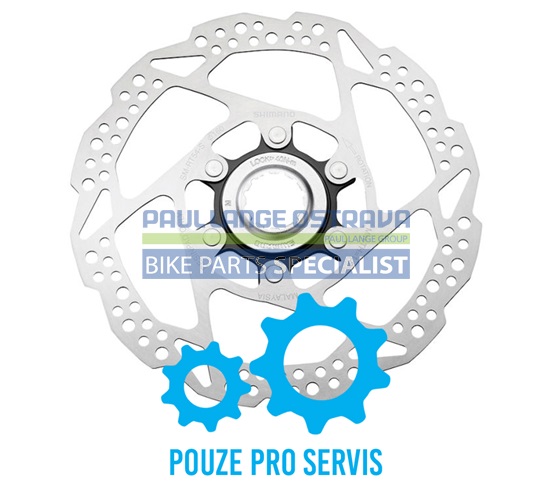 SHIMANO brzdový kotuč DEORE SM-RT54 center lock 160 mm + lock ring vnější pouze pro resin des. bal