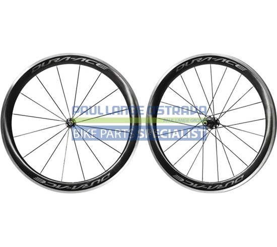 SHIMANO zapl kola DURA-ACE WH-R9100 pro ráfkovou brzdu plášť 11 r RU:F-133mm/R-163mm pár ráf60 bal