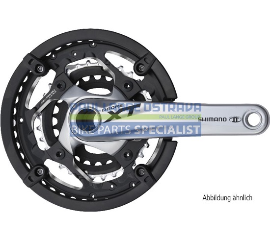 SHIMANO kliky XT FC-T781 integr.klika 3x10 175 mm 48x36x26z +BB misky s krytem stříbrné