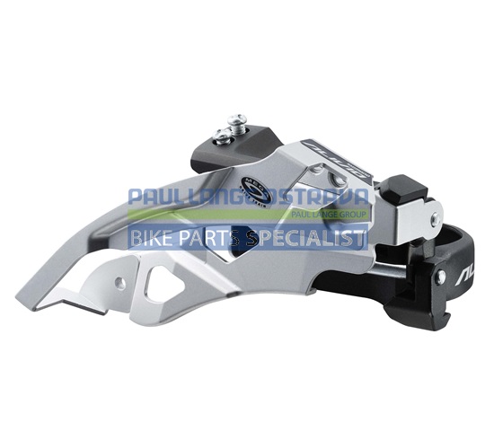 SHIMANO přesmykač ALIVIO FD-M430 MTB pro 3x9 obj. 34,9/31,8 + 28,6 Top-swing dual pull 44/48 z čer