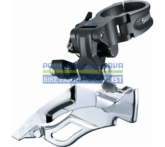 SHIMANO přesmykač SLX FD-M661 MTB pro 3x10 obj. 34,9/31,8 + 28,6 Down-swing dual pull 42 z