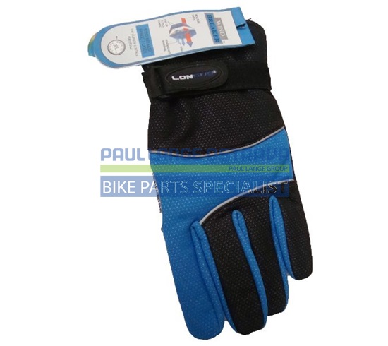 LONGUS rukavice Wind-breake, černá/modrá S