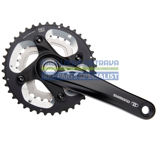 SHIMANO kliky XT FC-M785 integr.klika 2x10 175 mm 40x28z +BB misky bez krytu černé